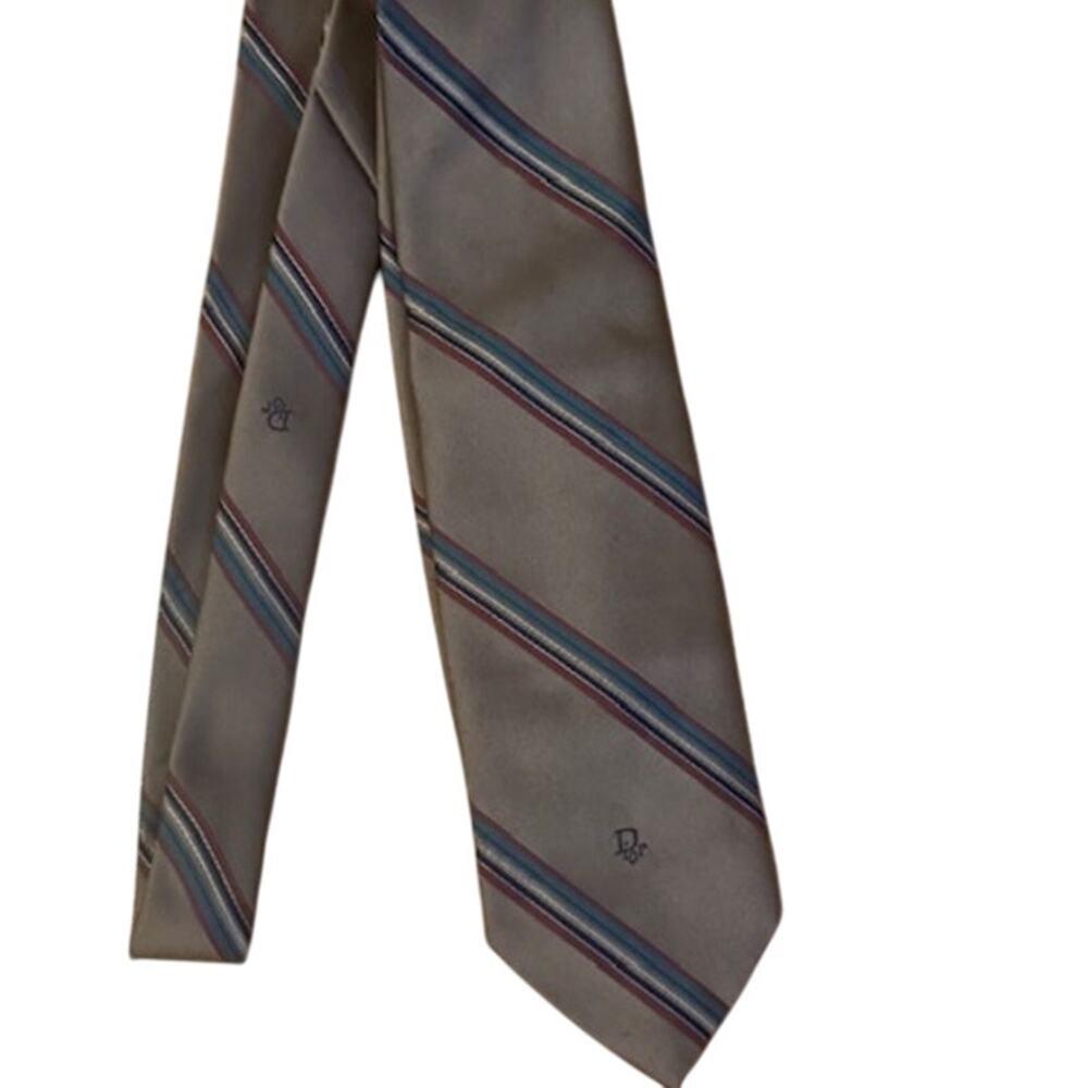 Vintage Authentic Christian Dior Striped Men's Neck Tie